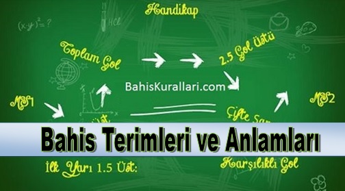 Bahis Terimleri ve Anlamları