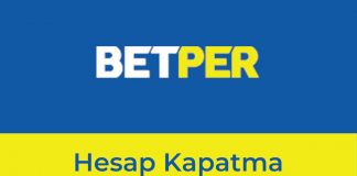 Betper Hesap Kapatma