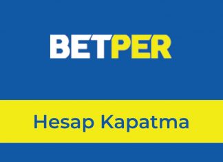 Betper Hesap Kapatma